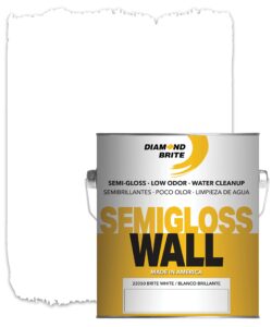 diamond brite paint semi gloss latex paint 1 gallon in brite white 22050-1