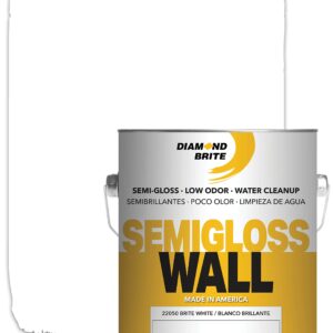 Diamond Brite Paint Semi Gloss Latex Paint 1 Gallon in Brite White 22050-1