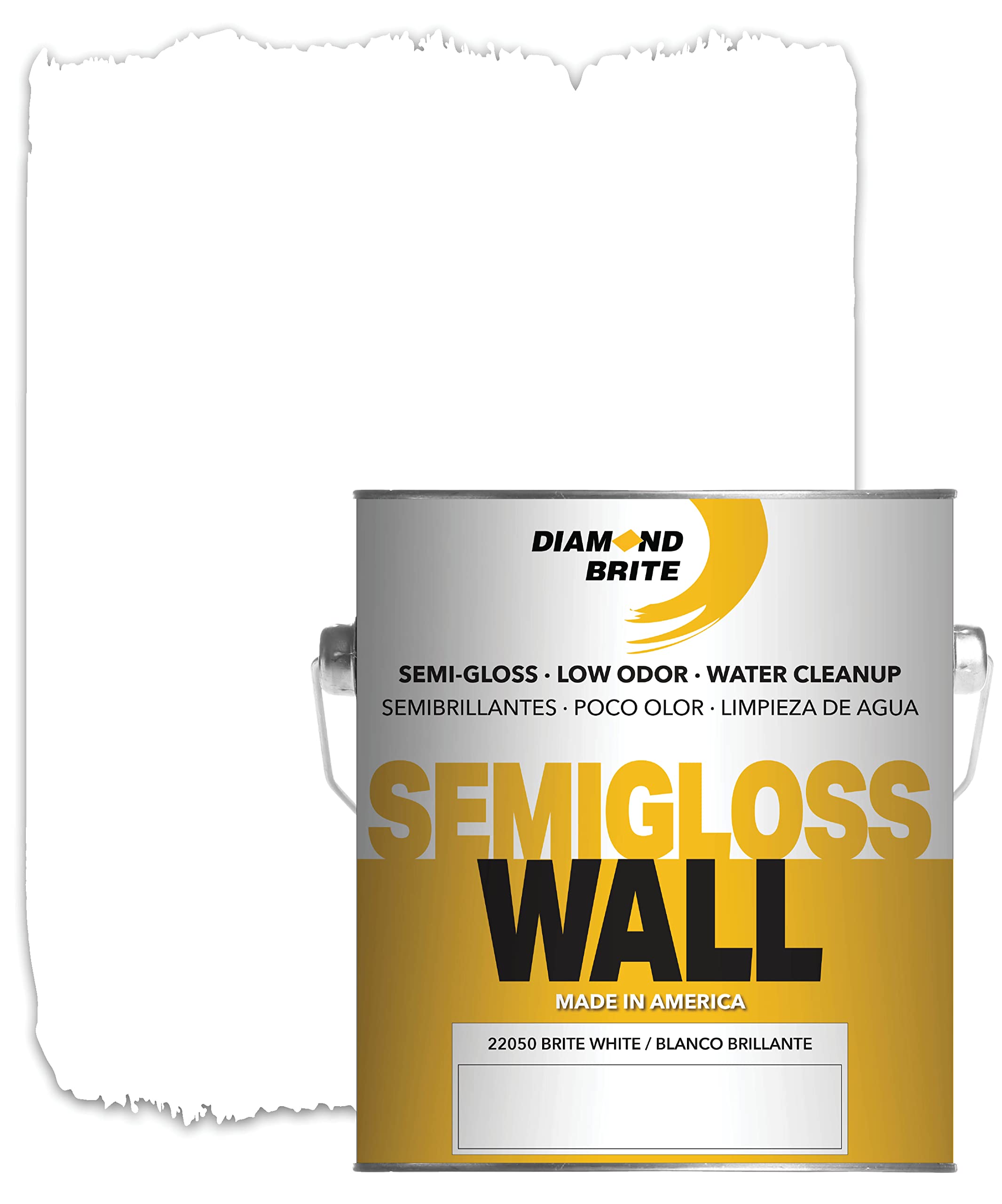 Diamond Brite Paint Semi Gloss Latex Paint 1 Gallon in Brite White 22050-1