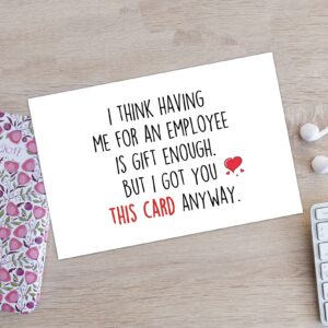 Ziwenhu Boss Day Gifts for Boss, Happy Boss Day Card for Him, Funny Boss Lady Gifts for Women, Cute Birthday Card from employee, Best Boss Gift for Going Away