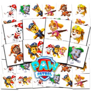 paw patrol tattoos party favors bundle ~ 70+ perforated individual 2inch x 2inch paw patrol temporary tattoos for kids boys girls (paw patrol party supplies made in usa) (paw patrol tattoos)