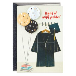 hallmark graduation card (cap and gown)