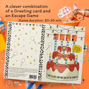 iDventure 3x set puzzle greeting Birthday cards for puzzle enthusiasts. Clever combination of Birthday card & Escape Room