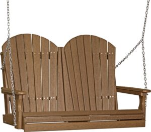 luxcraft 4' adirondack swing - available in 22 colors