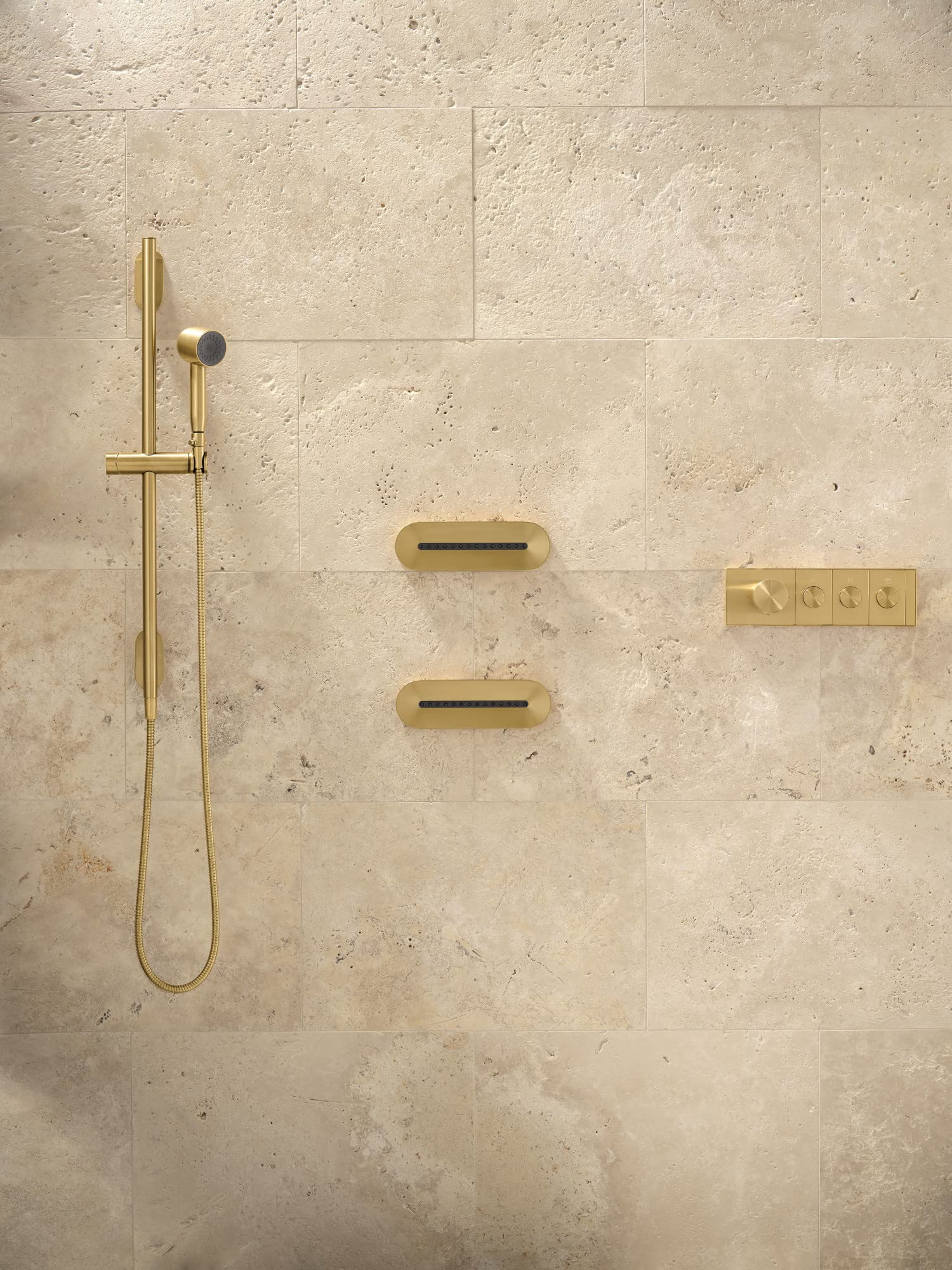 KOHLER 26286-G-2MB Statement Single-Function HAND SHOWER, Maximum Spray Performance & Easy-to-clean Surface, Vibrant Brushed Moderne Brass, 1.75 GPM