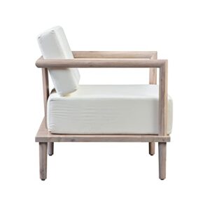 Tov Furniture Emerson Cream Outdoor Lounge Chair (Cream)