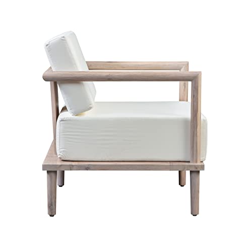 Tov Furniture Emerson Cream Outdoor Lounge Chair (Cream)