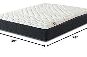 Mayton 9 Inch Hybrid Mattress in a Box Pocket Spring Motion Isolation for Back Pain and Pressure Relief, Twin, Black