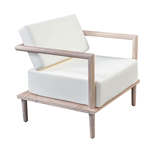 Tov Furniture Emerson Cream Outdoor Lounge Chair (Cream)