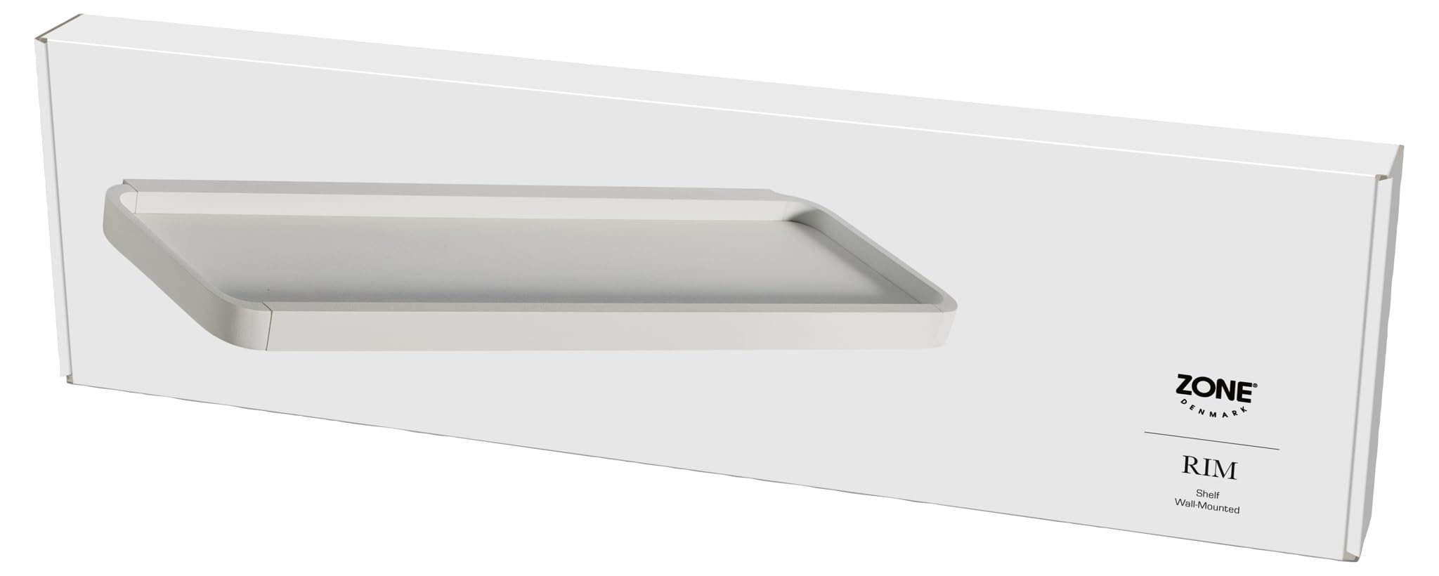 Zone Denmark Shower Shelf Rim Elevate Your Bath Space with Contemporary Elegance and Functional Design - White