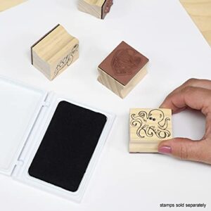 READY 2 LEARN Washable Stamp Pad - Black - Non-Toxic - Fade Resistant - Perfect for Scrapbooks, Posters and Cards