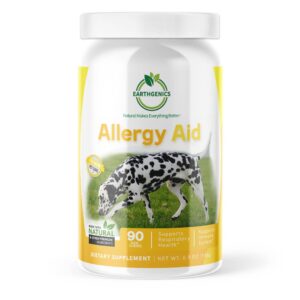 Premium Dog Allergy Support Supplement with Natural Ingredients – Advanced Pet Allergy Relief for Dog Immunity Support and Respiratory Health – 90 Dog Chews