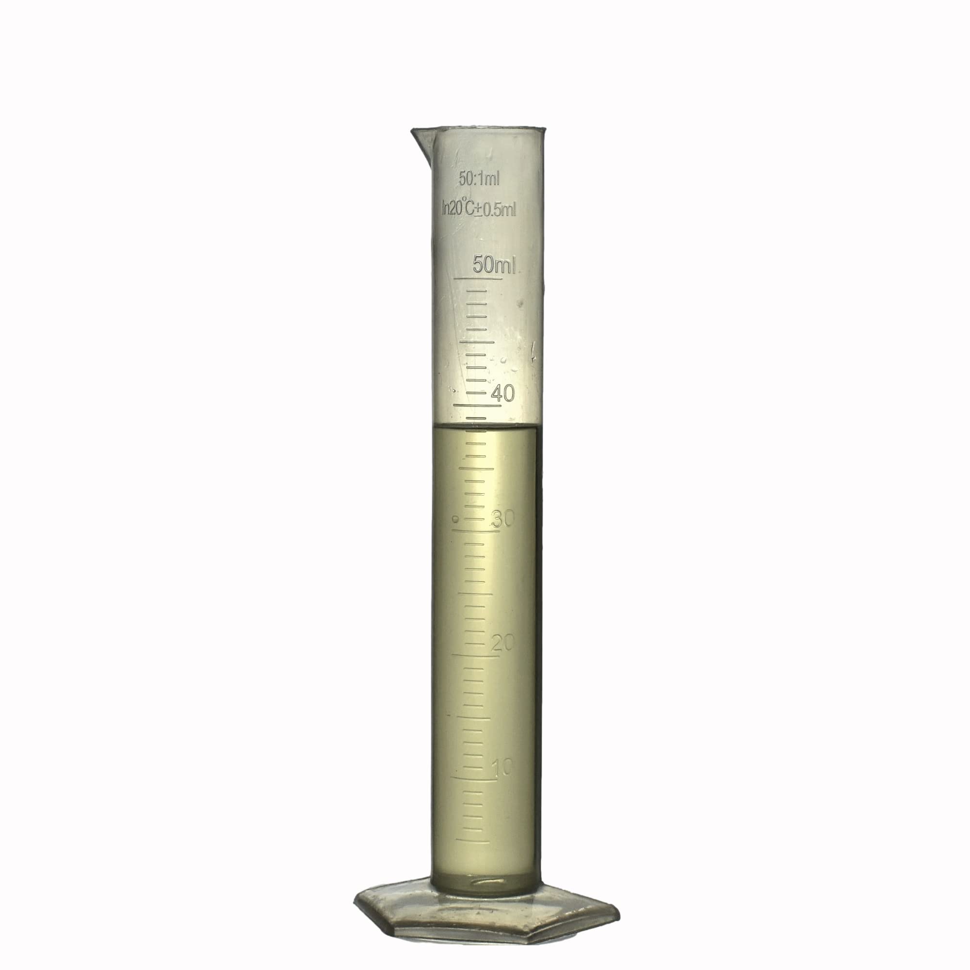 Graduated Measuring Cylinder Polypropylene Plastic 50ml (50ml, 1)