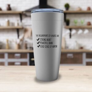 Nurse Stainless Edition Viking Tumbler 20oz - The Requirements - Labor Clinical Certified Nursing Assistant Surgical Emergency Oncology Practitioner