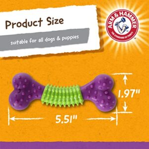 Arm & Hammer Nubbies Dental Toys DuoBone Dental Chew Toy for Dogs Best Dog Chew Toy for The Moderate Chewers Reduces Plaque & Tartar Buildup Without Brushing, Chicken Flavor (Pack of 24)