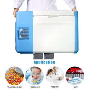 20L Ultra-Low Temperature Freezer-86°C Lab Cryogenic Freezer -123 °F Samples Flash Freezer for Laboratory Samples Storage (20L)