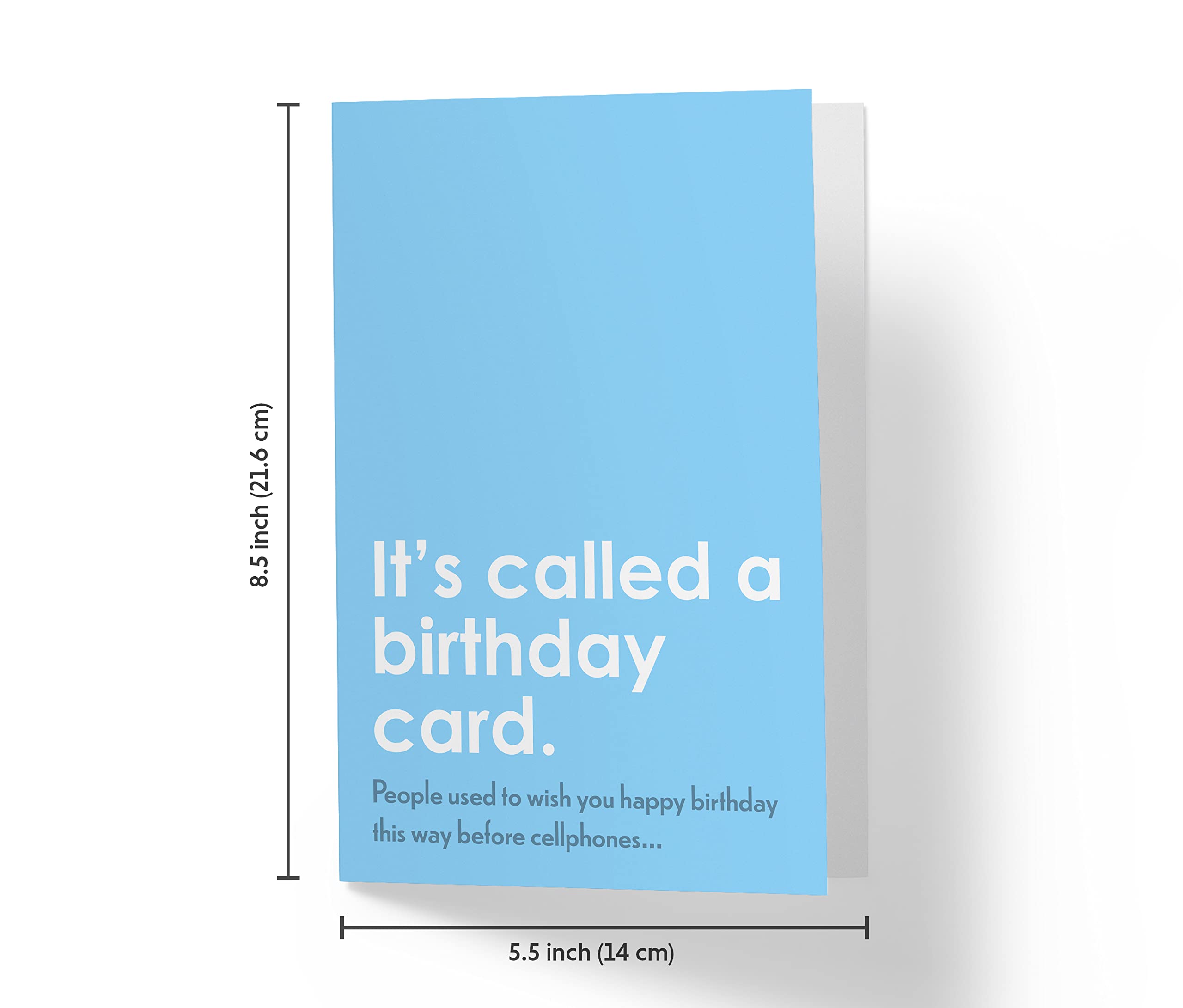 Karto Funny Birthday Card for Men and Women, 5.5 x 8.5 in, Blank Inside or with Happy Birthday Message, for Husband, Brother, Nephew, Daughter, Sister, Friend