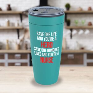 Nurse Mint Edition Viking Tumbler 20oz - Save one and you’re - Labor Clinical Certified Nursing Assistant Surgical Emergency Oncology Practitioner