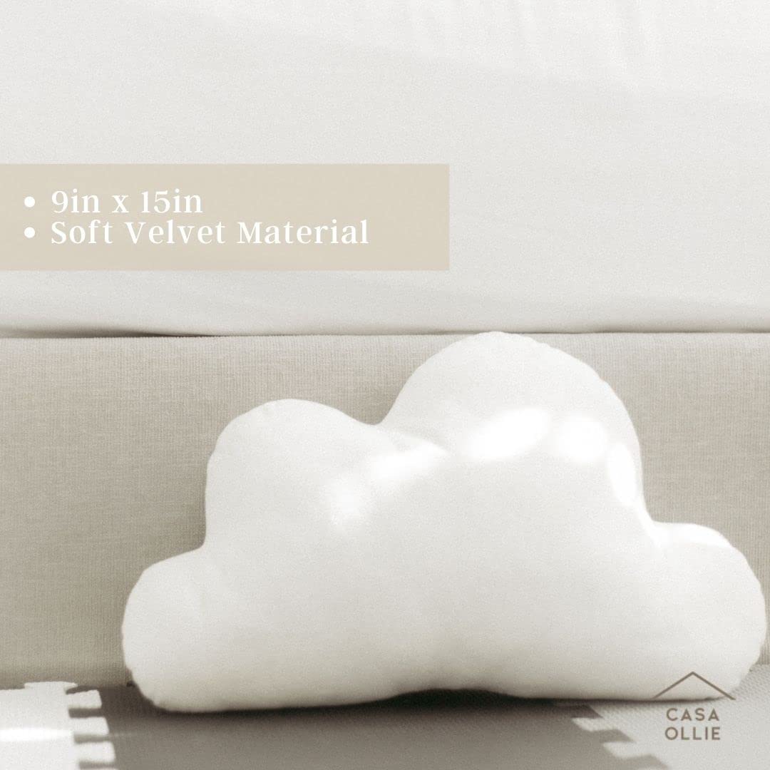 Cloud Pillow Decorative for Bed - Pillow Bed for Kids - Cute Pillows for Bedroom - Fun Throw Pillows – Velvet Pillows – Fun Pillows – Cloud Nursery Decor