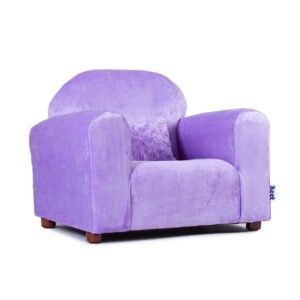 Keet Child Size Chair, Cozy Line, Minky Fabric, Comfortable and Durable Kids Chair, Kids Chairs Comfy Toddler, Toddler Sofa Couch for Girls and Boys, Kids Couch Chair, Ages 2-5 Years, Lavender