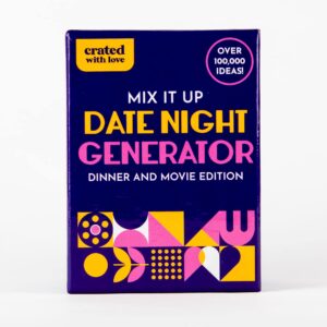 Date Night Ideas Generator Card Game - 100,000 Exciting Dinner Movie Challenges for Couples, Unique Gifts for Bridal Shower, Marriage, Newlywed, Ultimate Date Night for Adventure, Romance, Intimacy