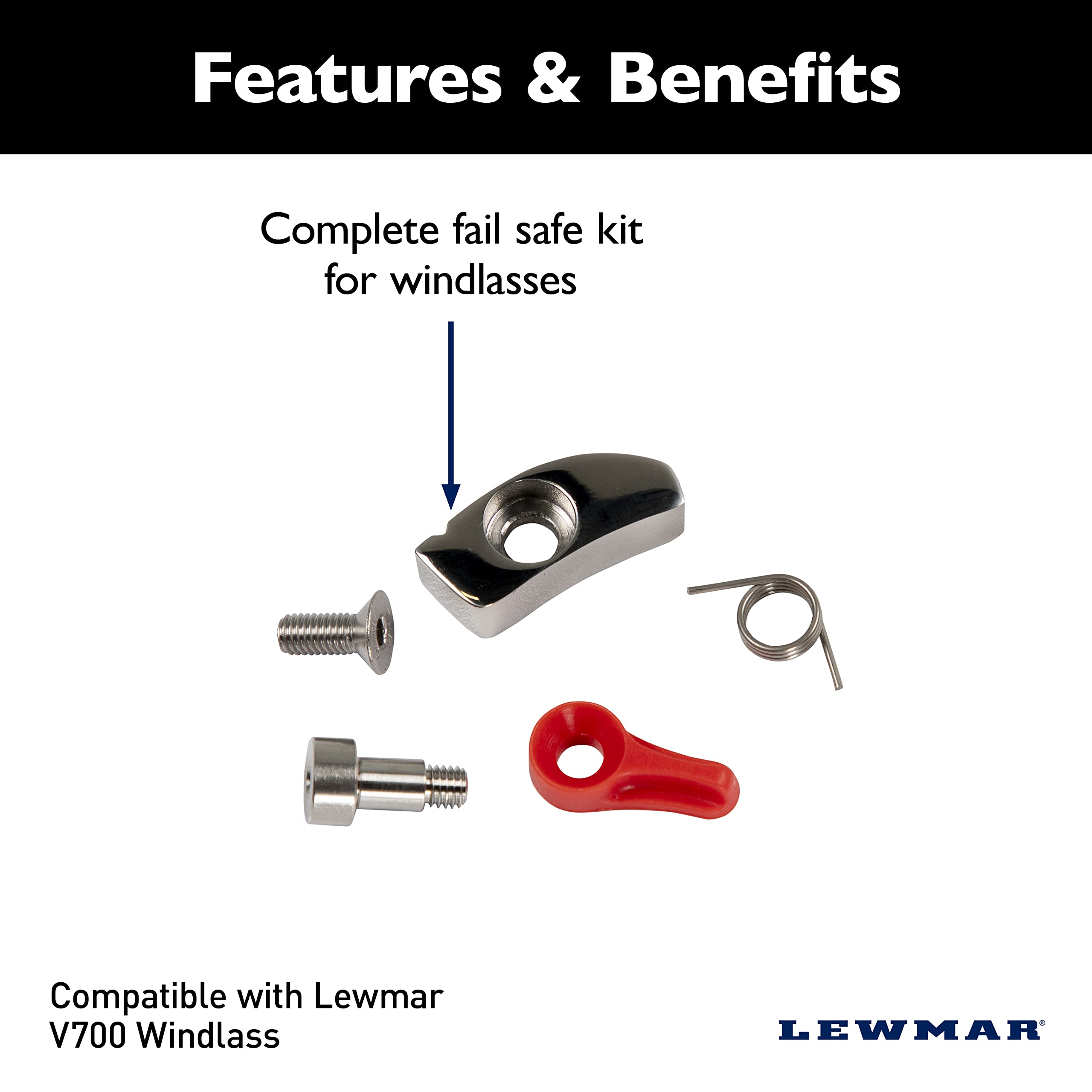 Lewmar V700 Fall Safe Kit – Replacement Fall Safe kit V700 Windlass