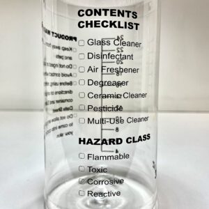 3 Pack Empty Spray Bottles, Spray Bottles for Cleaning Solutions, All - Purpose with Clear Finish, Pressurized Sprayer, Adjustable Nozzle, Printed Measurements and Checkbox (32 Ounce)