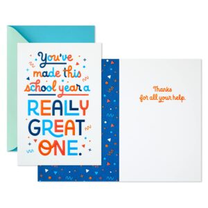 Hallmark Thank You Cards (2 Cards with Envelopes) for Coach, Teacher, Mentor, Appreciation, Graduation