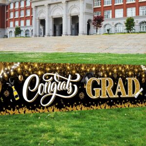 2025 Graduation Decorations-Congrats Grad Yard Sign Banner Decoration for Class of 2025 Graduation Party Supplies