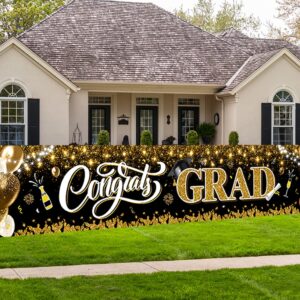 2025 Graduation Decorations-Congrats Grad Yard Sign Banner Decoration for Class of 2025 Graduation Party Supplies