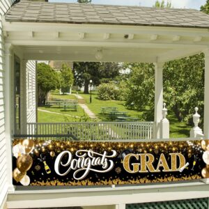 2025 Graduation Decorations-Congrats Grad Yard Sign Banner Decoration for Class of 2025 Graduation Party Supplies