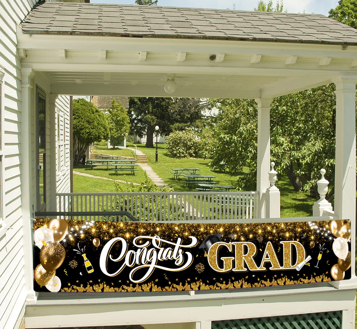 2025 Graduation Decorations-Congrats Grad Yard Sign Banner Decoration for Class of 2025 Graduation Party Supplies