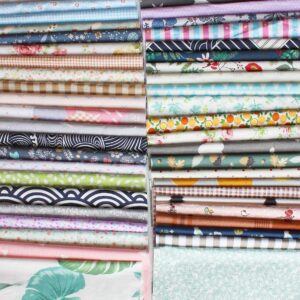 precut fabrics for quilting no repeat design printed floral cotton fabric for patchwork squares bundles for craft diy /12"*12"/90pcs