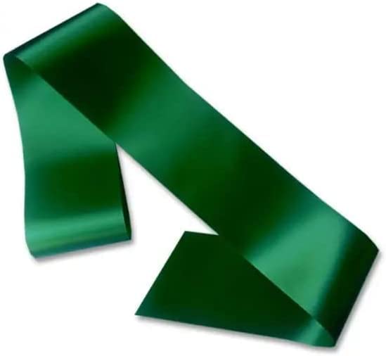 Boolavard Plain/Blank Hen Night Party Sashes - Create Your Own Sash - Unprinted Sash (Green)