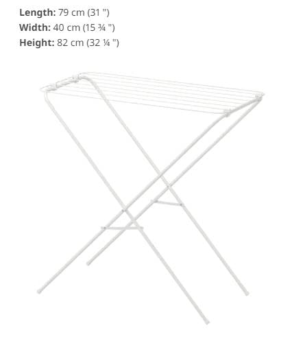 IKEA Indoor/Outdoor Space Saving Clothes Drying Rack (79X40X82 cm)