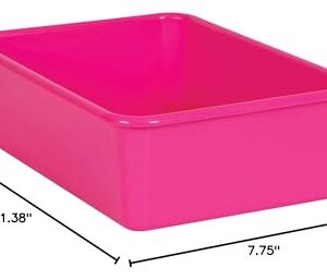 Teacher Created Resources® Pink Large Plastic Storage Bin