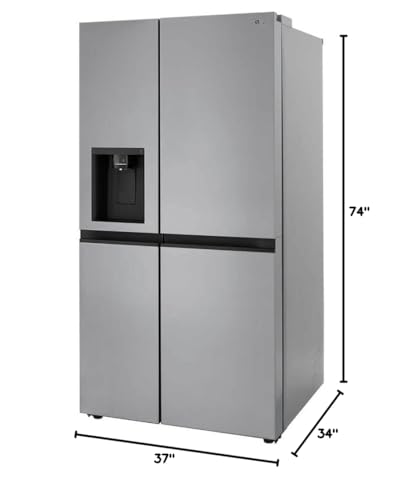 27 cu. ft. Side-by-Side Refrigerator with Smooth Touch Ice Dispenser