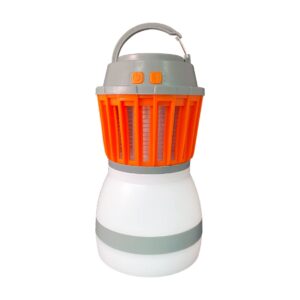 gogreen power (gg-zappy) zappy rechargeable lantern with built in bug zapper, usb rechargeable lantern, 330 lumens, orange