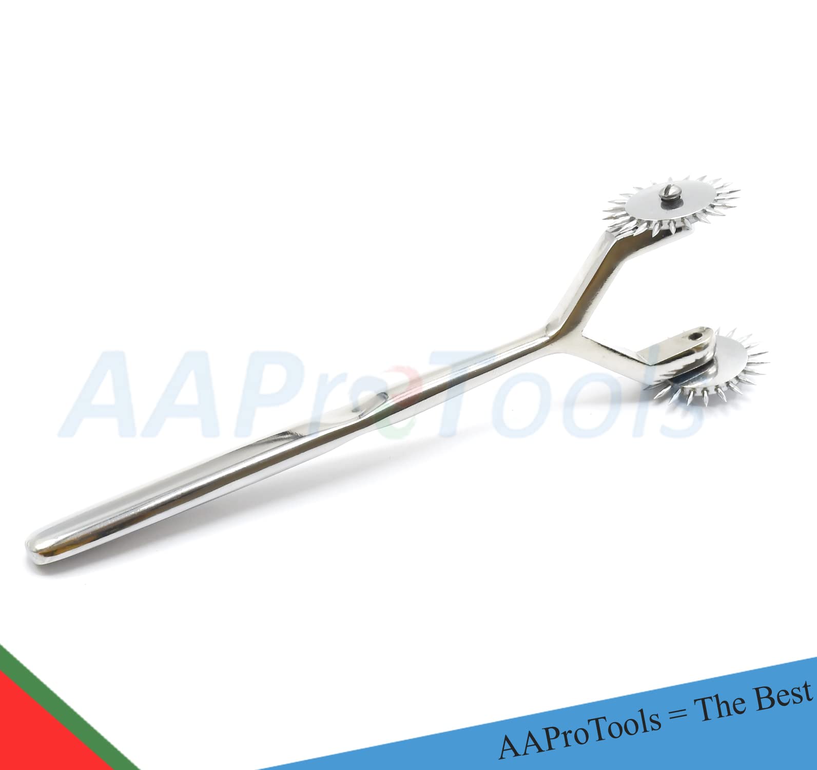 AAProTools Wartenberg Neuro Pinwheel Stainless Steel 2 Head Diagnostic Instrument Pin Wheel - Strong Pinwheel DS-1469