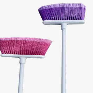 The Original Soft Sweep Magnetic Action Broom - 2 Brooms - Purple and Pink