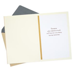 Hallmark Sympathy Card (Remembered with Love)