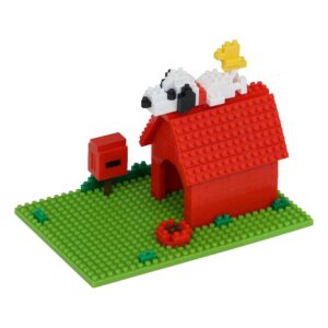 nanoblock - peanuts - snoopy house, character collection series building kit