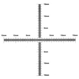 TOSUKKI 0.1mm Microscope Micrometer Calibration Ruler Slide, Cross Microscope Micrometer，Micrometer Ruler,Micrometer Ruler for Microscope,Micrometer Ruler,Micrometer Measuring Tool