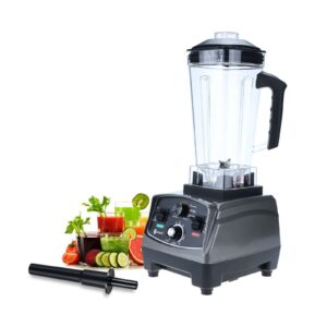 skyehomo 2l professional kitchen blender, 1400w portable countertop blender, high power home and commercial blender with timer, cups for crushing ice,shakes and smoothies