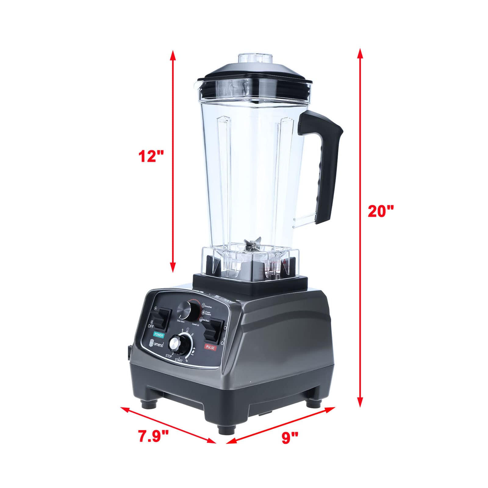 skyehomo 2L Professional kitchen Blender, 1400W Portable Countertop Blender, High Power Home and Commercial Blender with Timer, Cups for Crushing Ice,Shakes and Smoothies