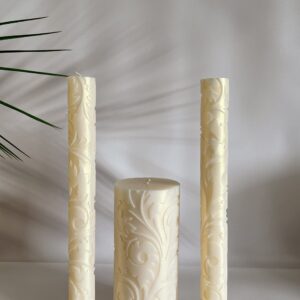 Magik Life Unity Candle Set for Wedding - Wedding Unity Set for Reception and Ceremony - Candle Sets - 6 Inch Pillar and 2 * 10 Inch Tapers