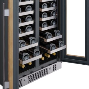 Avallon AWC242FD 24 Inch Wide 42 Bottle Capacity French Door Wine Cooler with LED Lighting