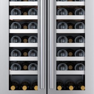 Avallon AWC242FD 24 Inch Wide 42 Bottle Capacity French Door Wine Cooler with LED Lighting