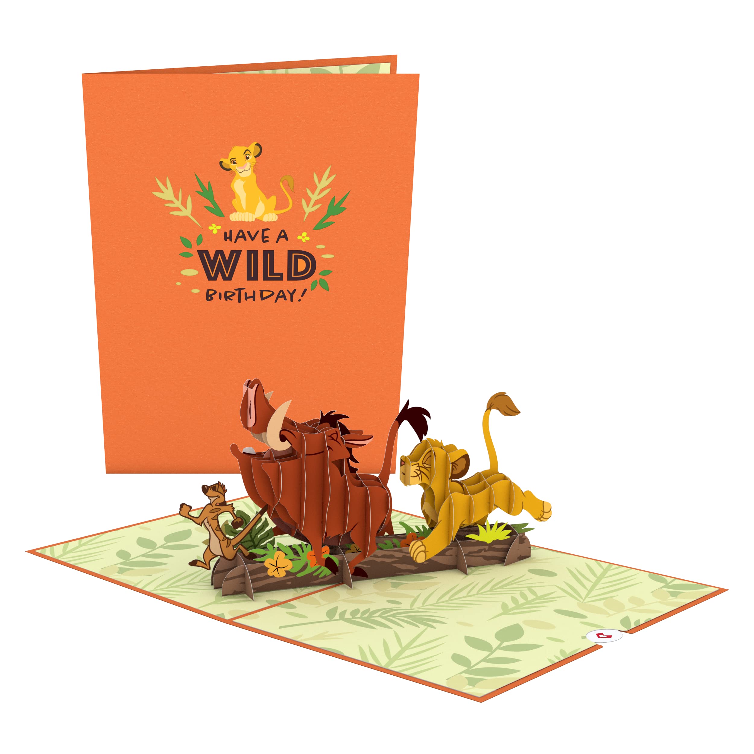 Lovepop Disney's The Lion King Wild Birthday Pop-Up Card - Birthday Card– Handcrafted 3D Pop-Up Greeting Card – Birthday Love Card from Disney's The Lion King, 5 x 7”