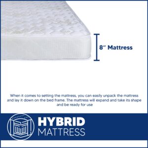 Spring Solution, 9-Inch Gentle Firm Tight top Innerspring Mattress, Full XL